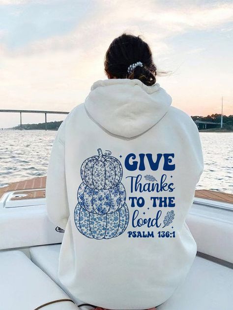 Give Thanks To The Lord Hoodie | Bible Verse Sweatshirt | Psalm Quote Hoodie | Aesthetic Christian Hooded Sweatshirt | Love Jesus Hoodie 💕 Give Thanks To The Lord, Aesthetic Christian, Hoodie Aesthetic, Love Jesus, Give Thanks, Cold Day, The Lord, Bible Verse, Kangaroo Pocket