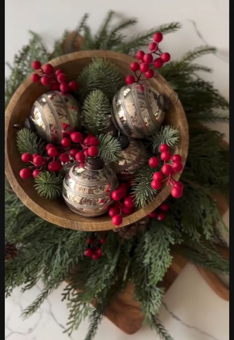 Wooden Bowl Christmas Centerpiece, Ornament Bowl Centerpiece, Wooden Bowl Christmas Decor, Christmas Bowl Centerpiece, Bowl Christmas Decor, Decorative Bowl Filler, Bowl Centerpiece, Christmas Bowl, Minimalist Christmas Tree