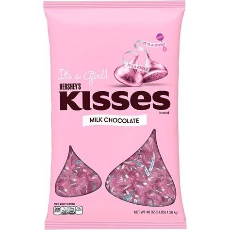 Pink Hershey Kisses, Hersheys Chocolate, Hershey Kisses Chocolate, Gluten Free Milk, Individually Wrapped Candy, Hershey Candy, Giant Chocolate, Hershey's Kisses, Chocolate Wrapping