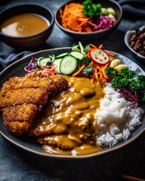 Vegan Tofu Katsu Curry🌱🍛 by Whiterabbit2000 Vegetarian Katsu Curry, Tofu Katsu Curry, Vegan Katsu, Vegan Katsu Curry, Tofu Katsu, Katsu Curry Recipes, Japanese Vegan, Curry Bowl, Vegan Curry Recipes