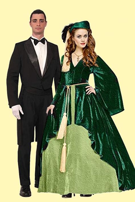 70 Best Halloween Costumes for Couples 2019 - Funny Matching Couples Costume Ideas Clever Couples Halloween Costumes, Bonnie And Clyde Halloween, Best Halloween Costumes For Couples, Best Couples Halloween Costumes, Deadpool Halloween Costume, Bonnie And Clyde Halloween Costume, Couples Costume Ideas, Belle Halloween, 80s Halloween Costumes