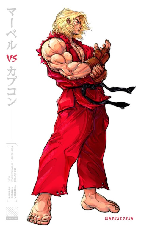 Ken Street Fighter Art, Tekken Drawing, Tekken X Street Fighter, Ken Street Fighter, Ken Masters, Street Fighter Tekken, Sf Wallpaper, Capcom Street Fighter, Ryu Street Fighter