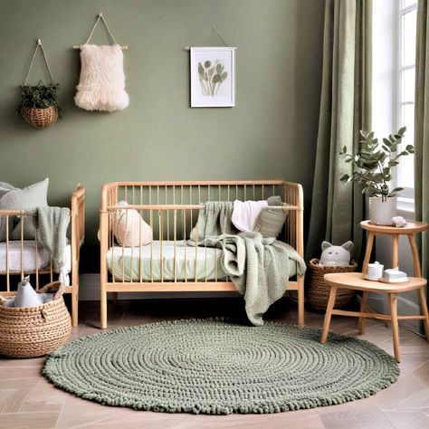 30 Sage Green Nursery Ideas for a Peaceful Baby Haven Sage And Wood Nursery, Green Nursery Color Palette, Sage Nursery Ideas, Sage Green Toddler Room, Sage Nursery Boy, Sage Nursery Gender Neutral, Sage Green Nursery Girl, Sage Green Nursery Gender Neutral, Neutral Green Nursery