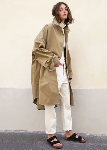 Women's New Arrivals Beige Oversized Shirt, The Frankie Shop, Frankie Shop, Coat Outfits, 가을 패션, Cultura Pop, Mode Vintage, Limited Stock, Minimal Fashion