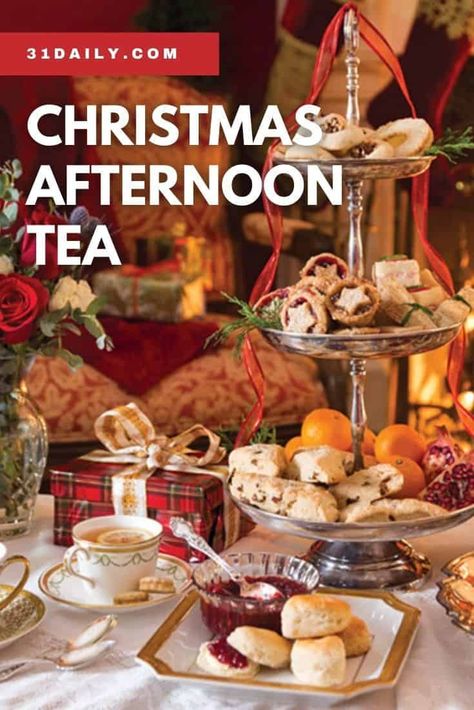 Tea Party Christmas, Winter Snacks, Christmas Afternoon Tea, Tea Party Sandwiches, British Christmas, Tea Sandwiches Recipes, Christmas Tea Party, English Tea Party, Garden Lantern