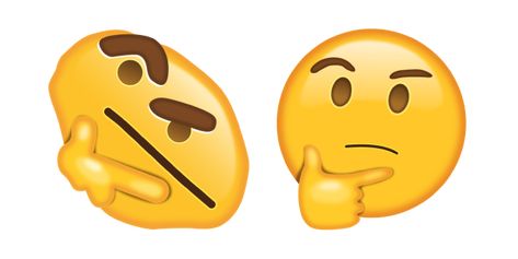 The thinking face emoji looks like indicating an expression of confusion or deep thoughts. The yellow meme cursor for a mouse with Thinking Emoji! Curious Meme, Thinking Emoji, Bob Meme, Thinking Face, Doge Meme, Custom Cursor, Face Emoji, Raised Eyebrow, Chrome Web