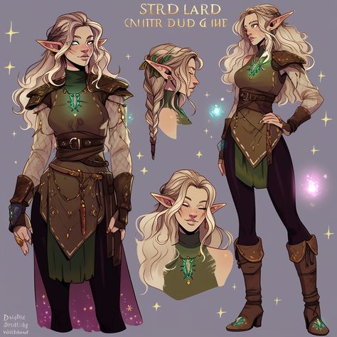 Levistus D&d, Dnd Druid Design, Dnd Costume Design, D D Character Ideas Druid, Elf Armor Design, Eladrin Character Design, Eladrin Druid Female, Elven Names Female List, Elf Design Character