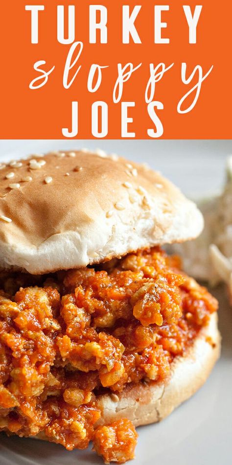 These Turkey Sloppy Joes are family-tested and kid-approved, plus lean ground turkey is a great healthy option for weeknight dinners. Embrace the mess and your kids will, too! #sloppyjoes #turkey #simplyrecipes Ground Turkey Sloppy Joes, Turkey Sloppy Joes Recipe, Ground Turkey Recipes Easy, Turkey Sloppy Joes, Ground Turkey Recipes Healthy, Turkey Meat Recipes, Cookies Gluten Free, Sloppy Joes Recipe, Sloppy Joe