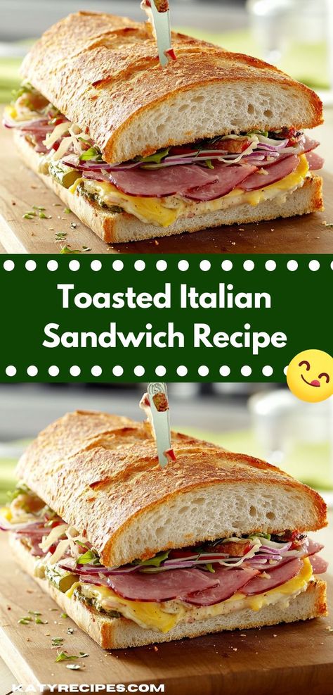 Savor the flavors of Italy with this toasted Italian sandwich, featuring layers of savory meats, melted cheese, and fresh veggies. Perfect for a quick lunch or a delightful snack. Beef Ground Recipes, Italian Sandwich Recipe, Simple Ground Beef Recipes, Delicious Ground Beef Recipes, Italian Sandwich Recipes, Quick Beef Recipes, Dinner Ideas With Chicken, Beef Dinner Ideas, Dinner Ideas Quick