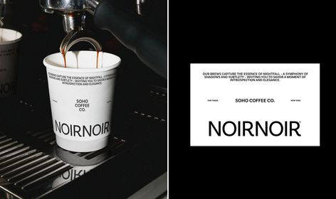 NOIRNOIR | Cafe Brand Identity :: Behance Identity Project, Cafe Branding, Shoe Design Sketches, Coffee Culture, Branding Packaging, Prop Design, Advertising Photography, Graphic Design Branding, 로고 디자인