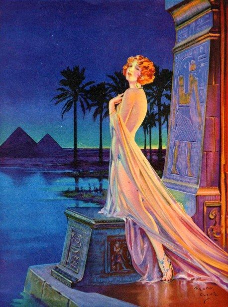 A Melody Of Ancient Egypt Henry Clive, Rolf Armstrong, Arte Pulp, Pinup Art, Jazz Age, Pulp Art, Foto Poses, Illustration Vintage, Arte Inspo