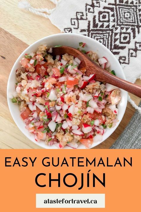 Guatemalan Appetizers, Guatamalan Recipes, Guatemalan Recipes, Latin American Recipes, Radish Recipes, Radish Salad, Keto Snack, Crispy Pork, Pork Rinds