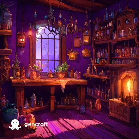 Inside A Witches House, Witches Cottage Interior, The Love Witch House, Witch Cottage Interior, Witch House Interior, Digital Marketing Facts, Witch Hut, Halloween Dollhouse, Witches Cottage