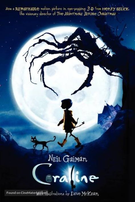 Coraline (2009) movie cover Neil Gaiman, Coraline, Movie Poster, The Movie, A Girl, Walking, Moon, Film