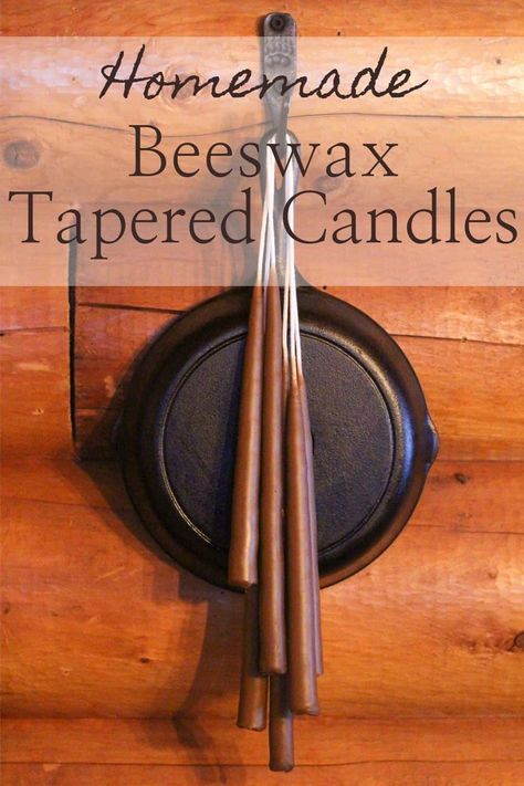 How to Make Dipped Beeswax Candles - Rosehips & Honey Diy Dipped Candles, How To Make Taper Candles, Rolled Beeswax Candles Diy, Diy Taper Candles, Birthday Candles Diy, Beeswax Recipes, Tapper Candles, Dipped Candles, Beeswax Candles Diy