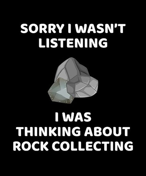 Rocks Display, Rock Jokes, Crystal Quotes, Collecting Rocks, Geology Humor, I Got A Rock, Rock Identification, Rock Collecting, Rock Quotes