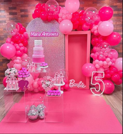 Barbie Party Background, Barbie Birthday Theme Decoration, Barbie Decorations Birthday, Barbie Themed Birthday Party Decor, Barbie Birthday Party Ideas Decoration, Barbie Birthday Theme, Barbie Backdrop, Barbie Decorations, Barbie Party Decorations