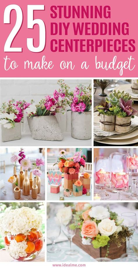 Believe it or not, you can create stunning centerpieces without spending much at all. We’ve found some beautiful DIY wedding centerpieces ideas that looking anything but cheap. Cheap Centerpieces, Diy Wedding Centerpieces, Cheap Wedding Centerpieces, Centerpieces Diy, Unique Wedding Flowers, Wedding Floral Centerpieces, Wedding Centerpieces Diy, Flower Centerpieces Wedding, Diy Centerpieces