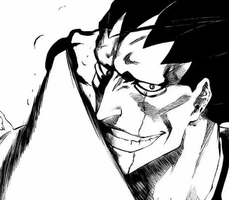 Kenpachi Manga, Naruto Hand Signs, Doflamingo Wallpaper, Kenpachi Zaraki, Manga Pfp, Bleach Anime Art, Body Sketches, Black Figure, Bleach Characters