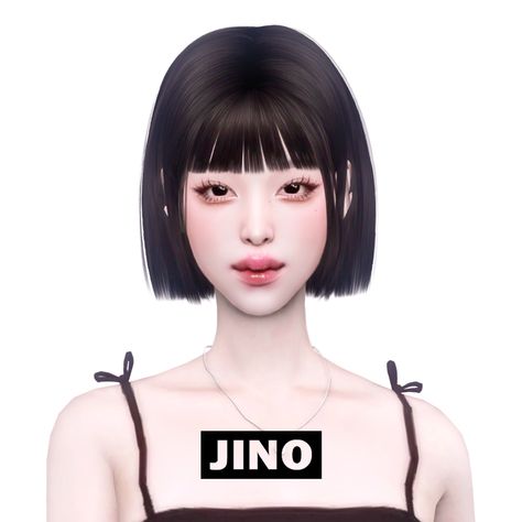 Asian Hair Sims 4, Mod Hair, Korean Short Hair, Pelo Sims, The Sims 4 Packs, Sims 4 Cc Makeup, Sims 4 Characters, The Sims 4 Download, Sims Four