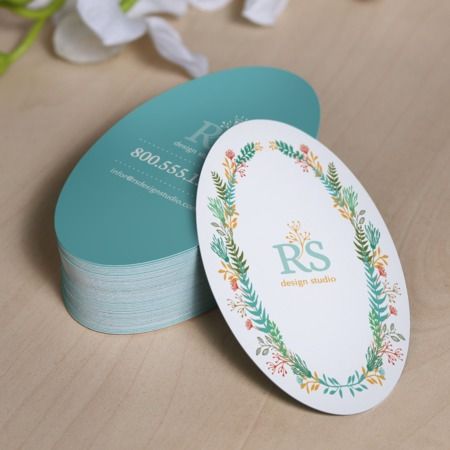 Oval Business Cards | Design Studio | UPrinting Canvas Paint, Design Cover, Cards Design, Printing Business Cards, Visiting Cards, Make Design, Magazine Design, Hang Tags, Business Card Design