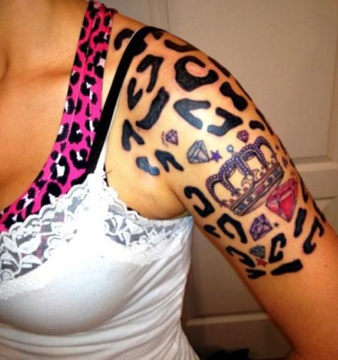 30+ Cheetah and Leopard Print Tattoos for Women | Cuded Cheetah Print Tattoos, Crown Tattoos For Women, Leopard Print Tattoos, Diamond Tattoo Designs, Cheetah Tattoo, Thorn Tattoo, Leopard Tattoos, Crown Tattoo Design, Diamond Tattoos