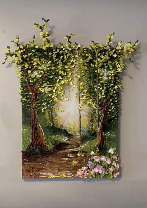 3d Painting On Canvas, Couples Canvas Painting, 3d Canvas Art, Nature Canvas Painting, Canvas Painting For Beginners, Christmas Paintings On Canvas, Large Canvas Painting, Canvas For Beginners, Canvas Drawing