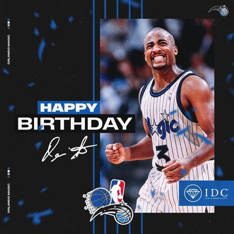 Orlando Magic on Instagram: “Happy Birthday, 3D! 🎂” Happy Birthday Sports Graphic, Happy Birthday Social Media Design, Happy Birthday Graphic Design, Sports Graphic Design Inspiration, Birthday Graphic Design, Happy Birthday Basketball, Happy Birthday Graphic, Happy Birthday Post, Happy Birthday Football