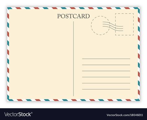 Postcard Template Free Printables, Blank Postcard, Postcard Mailer, Postcard Template Free, Mail Template, Printable Postcards, Free Postcards, Picture Templates, Card Templates Free