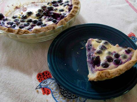 Blueberry yogurt pie: a summertime favorite (photos by TJ) Blueberry Custard Pie, Blueberry Custard, Winter California, Yogurt Pie, Blueberry Cream Pies, Finnish Recipes, Blueberry Yogurt, Blueberry Season, World Food