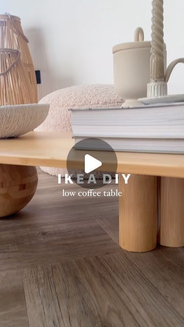 Japandi Diy Furniture, Diy Japandi Coffee Table, Diy Ikea Coffee Table, Ikea Hacks Coffee Table, Ikea Dining Table Hack, Ikea Hack Coffee Table, Ikea Hack Table, Ikea Coffee Table Hack, Coffee Table Ikea