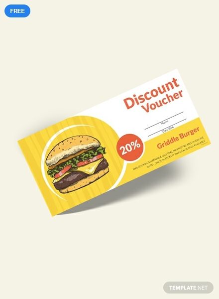 An appetizing discount voucher you can use for your fast food establishment. Download this template for free and use this easy to edit layout, including professionally crafted artworks and graphic files. Edit Layout, Food Vouchers, Gift Voucher Design, Food Prints, Food Discount, Voucher Template, Voucher Design, Fast Food Items, Vegan Fast Food