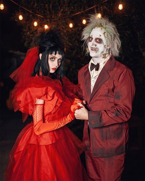 Scary Couples Costumes, Scary Couples Halloween Costumes, Couples Costumes Creative, Funny Couple Costumes, Sally Costume, Unique Couple Halloween Costumes, Costumes For Couples, Horror Halloween Costumes, Best Couples Costumes