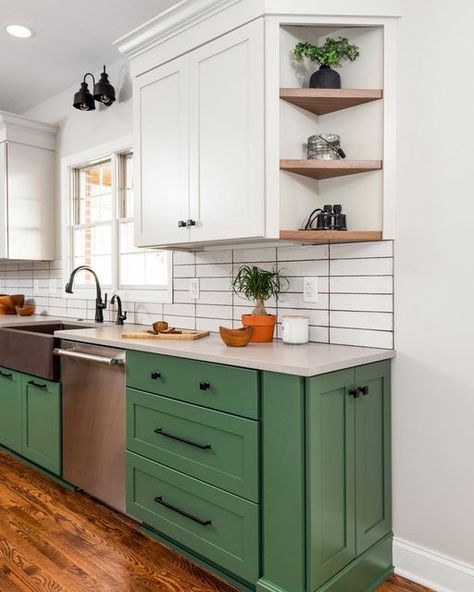 Open And Closed Kitchen Cabinets, Kitchen With Upper Shelves, Kitchen Wall Cabinet Ideas Open Shelving, Kitchen With Corner Shelves, Kitchen Without Corner Cabinets, Kitchen Cabinet With Open Shelves, Kitchen Cabinets With Corner Shelves, End Corner Kitchen Cabinet Ideas, Corner Cabinet Shelf