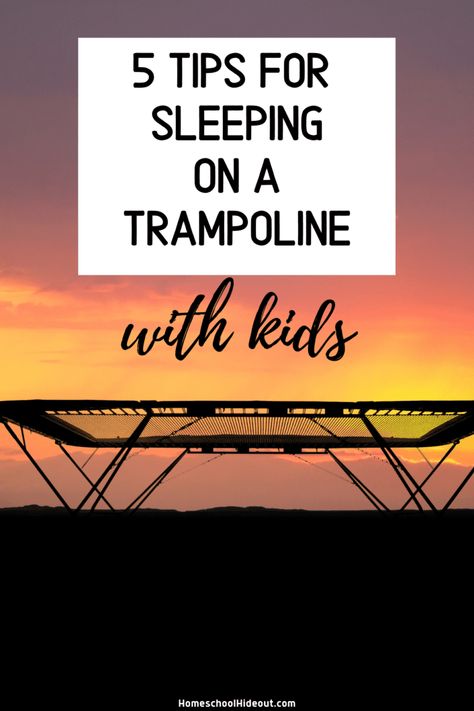 Sleeping On a Trampoline with Kids - Homeschool Hideout Camping On Trampoline, Sleeping On Trampoline, Eat Snacks, Summer Crafts For Kids, Summer Fun List, Easy Drinks, Outdoor Activities For Kids, Good Attitude, How To Stay Awake