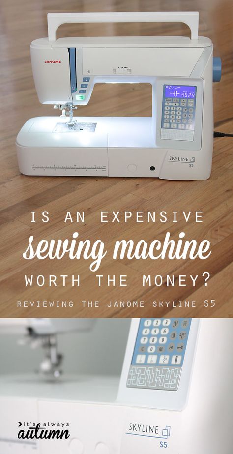 is it worth it to buy an expensive sewing machine or should you just stick with a budget machine for a lot less money? #sp Sewing Machines For Quilting, Janome Sewing Machine Models, Janome Sewing Machine, Sewing Machine Reviews, Machines Fabric, Sewing 101, Is It Worth It, Vintage Sewing Machines, Sewing Rooms