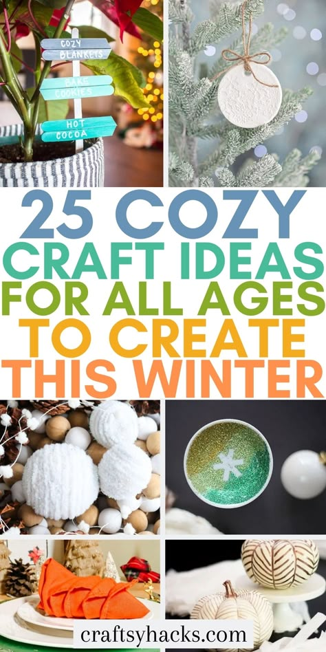 If you are looking forward to winter you can have lots of fun creating these brilliant winter crafts. These creative winter craft ideas are perfect for creative teens or adults of any age to have fun making. Have fun crafting like a champ! Easy Crafts For Holidays, Arts And Crafts For Seniors Activities, Take And Make Crafts For Adults, Trending Crafts For 2023, January Arts And Crafts For Adults, New Craft Ideas For 2023, December Crafts For Seniors, Crafts For January For Adults, One Hour Crafts For Adults