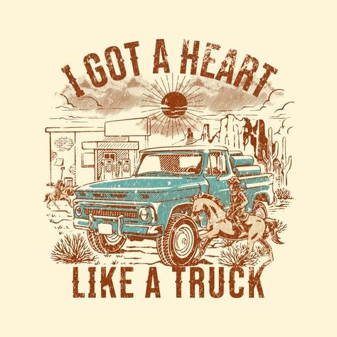 I Got A Heart Like A Truck Shirt, Heart Like A Truck, Lainey Wilson, Western Sublimation, Country Music Quotes, Cowgirl Aesthetic, Cowgirl Shirts, Sublime Shirt, Country Shirts