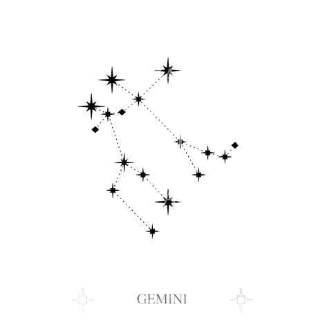 Introducing our Gemini Zodiac tattoo design - a captivating fusion of astrology and minimalism. Every inch is delicately designed to represent Gemini's dual nature, captured in a constellation of stars. Perfect for an understated yet personal expression of your celestial self. Connect with the cosmos in style.Tattoo Stencil After purchasing this unique tattoo design, you'll receive a high-quality stencil that you can bring to your tattoo artist whenever you're ready to get inked. Gemini Tattoo Unique, Gemini Zodiac Constellation Tattoo, June Constellation Tattoo, Astrology Tattoo Gemini, Gemini Tattoo Stars, Gemini Tattoo Stencil, June And July Birth Flower Tattoo, Constellation Tattoo Gemini, Gemini Constellation Tattoo Stars