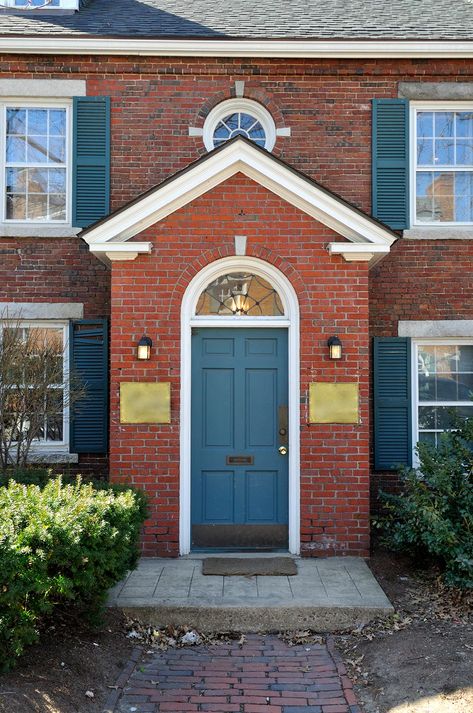 Colonial brick house