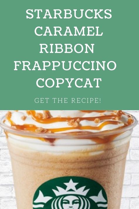 Starbucks Copycat Frappuccino, Starbucks Crunch Drink, Frapachino Recipe Starbucks, Starbucks Drinks Diy Frappuccino, Carmel Frappachino Recipe Starbucks, Starbucks Recipes Fall Frappe, Starbucks Creme Frappuccino Recipe, Starbucks Ribbon Crunch, Caramel Frappuccino Recipe Starbucks