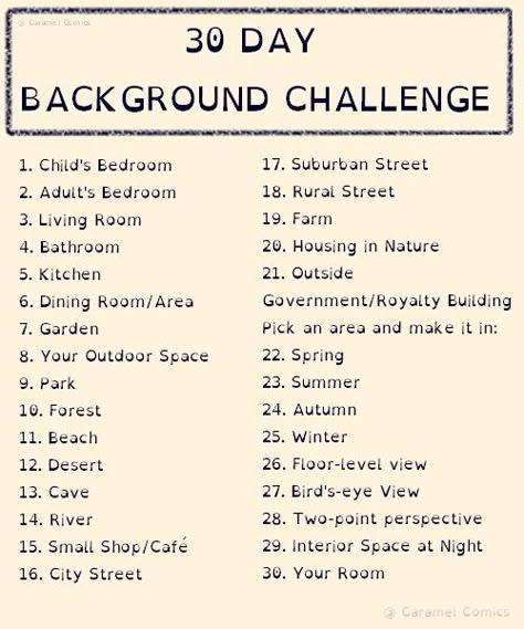 30 Day Improvement Art Challenge, Improve Your Art Challenge, Drawing Improvement Challenge, Animal Art Challenge, Background Art Challenge, 30 Day Art Improvement Challenge, 30 Day Challenge Art, Art Improvement Challenge, Digital Art Prompts