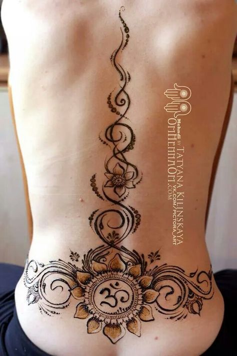 tatyana...back Henna Designs Spine, Back Henna Designs Spine, Back Henna Designs, Spine Henna, Back Henna, Henna Tutorial, Henna Inspo, Henna Ideas, Henna Body Art