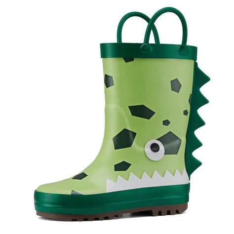 PRICES MAY VARY. [Charming and Playful Print Design]: These classic children's rain boots make you stand out brilliantly when playing with friends, enhancing visual appeal and children's self-expression. They stimulate imagination and creativity, offering high recognizability in a crowd and bringing more joy to playtime for both boys and girls. [Waterproof and Comfortable]: Our children's rain boots are made of high-quality and soft rubber material, which is completely waterproof and mud-resista Tab Design, Rainy Street, Kids Rain Boots, Rubber Material, Small Hands, Toe Designs, Soft Rubber, Pull Tab, Big Kids