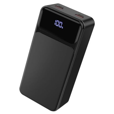 POIYTL 50000mah Power Bank 22.5W Fast Charging Portable Charger USB-C with 4 Outputs & 2 Inputs LED Display Huge Capacity External Battery Pack for iPhone, Samsung, iPad etc Samsung Ipad, Power Banks, Portable Power Bank, External Battery, Portable Charger, Portable Power, Wearable Technology, Led Display, Battery Pack