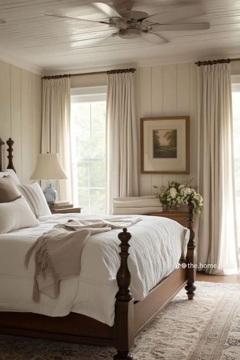 Amber Interiors Primary Bedroom, Cape Style Bedroom Ideas, Nancy Meyers Curtains, Nancy Meyers Meets Ralph Lauren, Nancy Myers Homes Aesthetic Bedroom, Southern Living Bedroom Master Suite, Martha Stewart Bedroom, Nancy Meyers Ralph Lauren Home, Coastal Grandma Bedroom Aesthetic