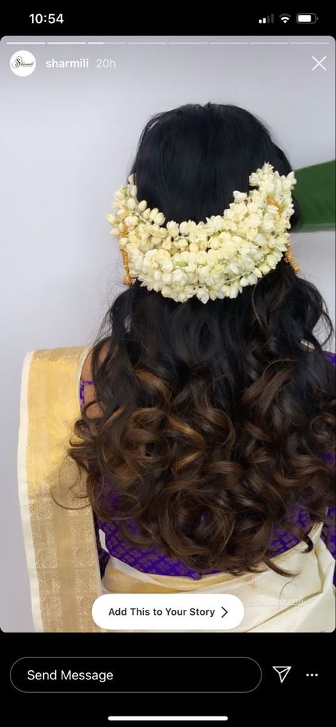 Half uphalf down hairdosouth indian wedding lookjasmine southindianbride southindianwedding indianhair jasmine gajra halfuphalfdown halfuphalfdownhair halfuphalfdownhairstyles halfuphalfdownweddinghairstyles naturalhair South Indian Wedding Look, Indian Wedding Look, Feminine Hairstyle, Indian Hairstyles For Saree, South Indian Hairstyle, South Indian Wedding Hairstyles, Jasmine Hair, Hair Style On Saree, Saree Hairstyles