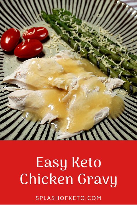 In just 10 minutes, you can have this amazingly delicious easy keto chicken gravy on your table! Enjoy! Keto Chicken And Gravy Crockpot, Low Carb Chicken Gravy, Keto Chicken And Gravy Recipes, Keto Chicken And Gravy, Keto Chicken Gravy, Almond Chicken Gravy Recipe, Keto Gravy, Crockpot Chicken And Gravy, Easy Gravy Recipe