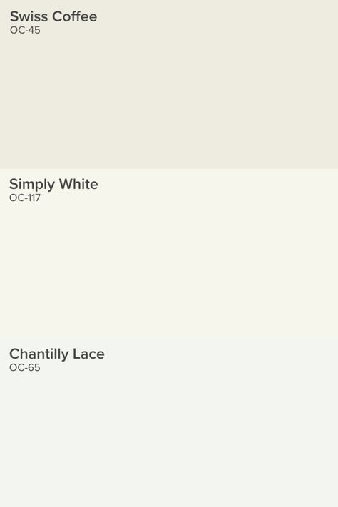 Swiss Coffee Walls Chantilly Lace Trim, Swiss Coffee Vs Chantilly Lace, Swiss Coffee And Chantilly Lace, Chantilly Lace And Swiss Coffee, Benjamin Moore Simply White Vs Chantilly Lace, Simply White And Swiss Coffee, Chantilly Lace Vs Swiss Coffee, Simply White Vs Swiss Coffee, Simply White Benjamin Moore Complimentary Colors