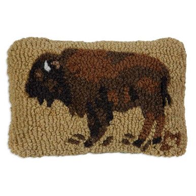 Indulge in comfort with the Golden Buffalo Hooked Wool Rectangle Pillow, featuring a blend of brown, black, and tan hues for a wild touch to your bedding ensemble. This pillow is crafted with high-quality materials and will bring a warm western accent to any space.Hooked wool front and cotton velveteen back with poly insert12"W x 8"LSpot clean with mild detergentBrown, black and tan Hand Hooked Pillows, Rustic Bedding Sets, Western Blankets, Hooked Pillow, Hooked Wool, Rustic Bedding, Rectangle Pillow, Wool Throw Pillows, Wool Pillow